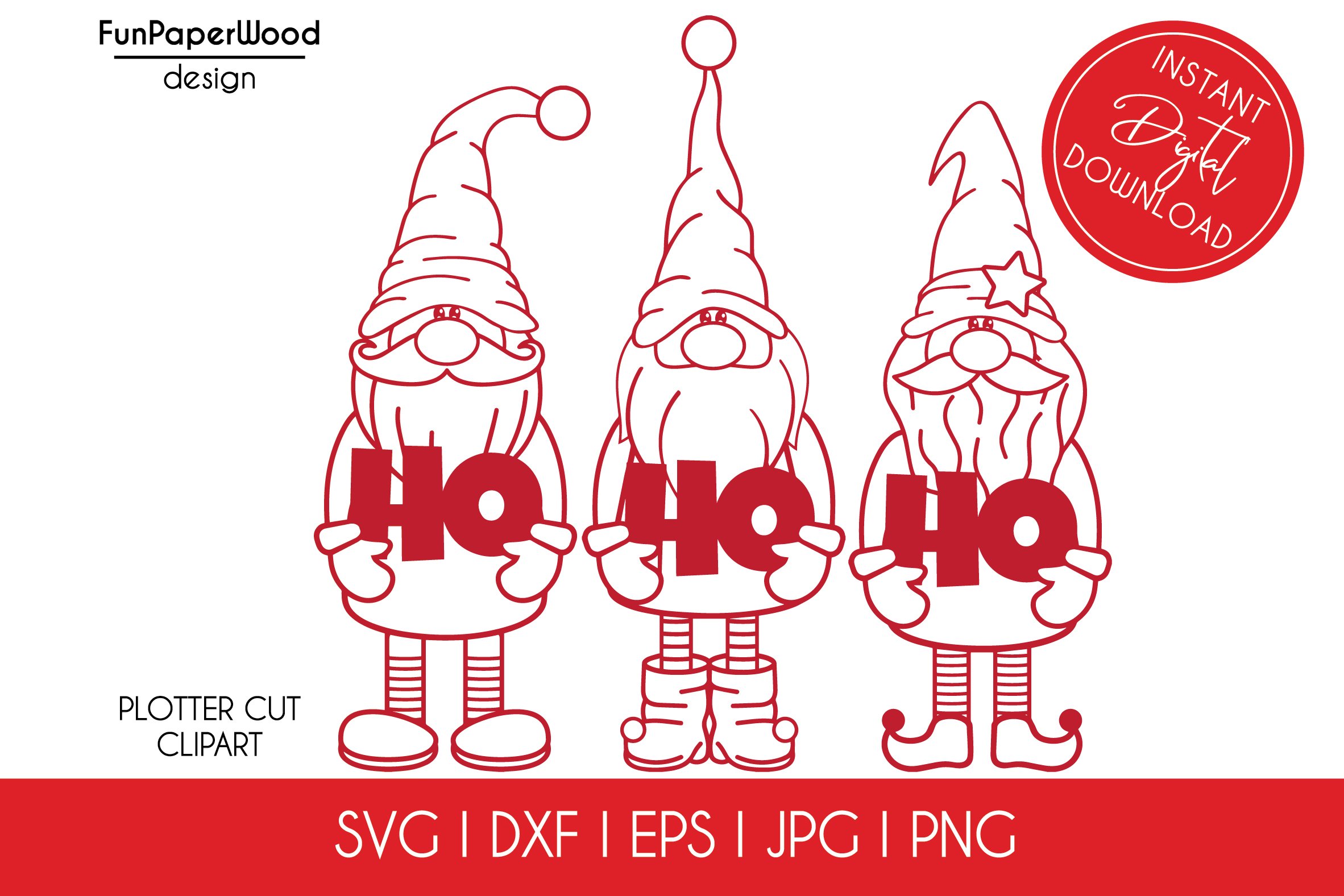 30 Christmas gnomes bundle svg dxf eps jpeg png view 2