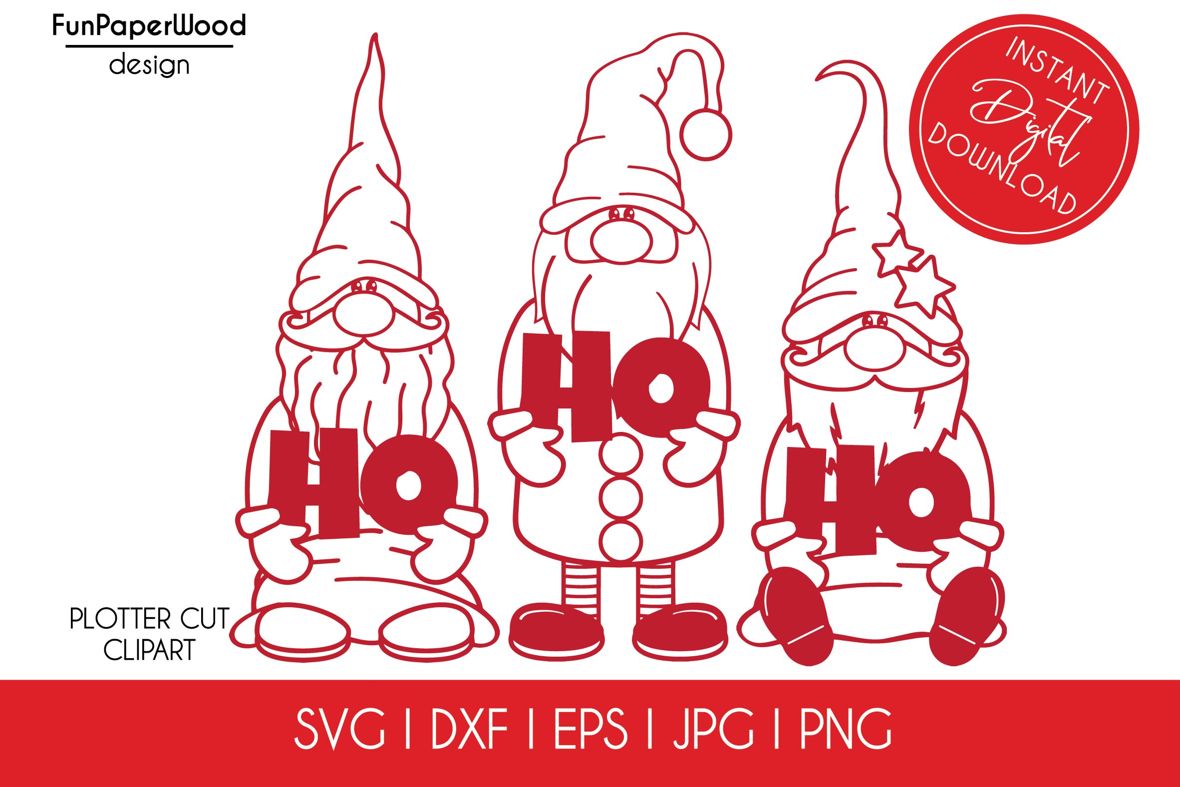 30 Christmas gnomes bundle svg dxf eps jpeg png view 3