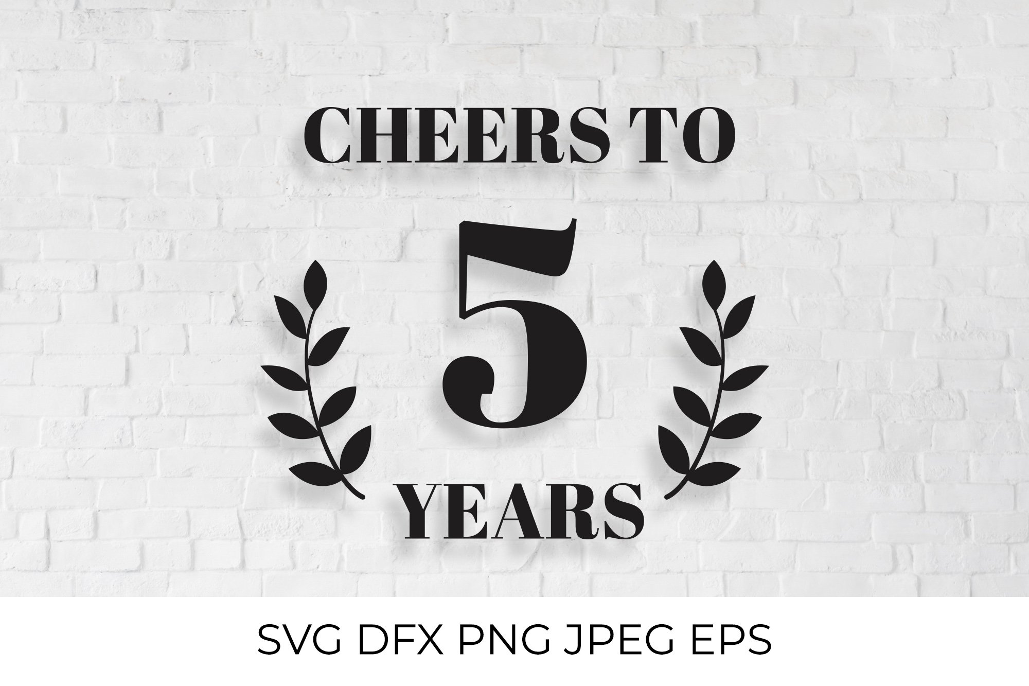 Birthday / Anniversary SVG bundle Cheers to Years view 2