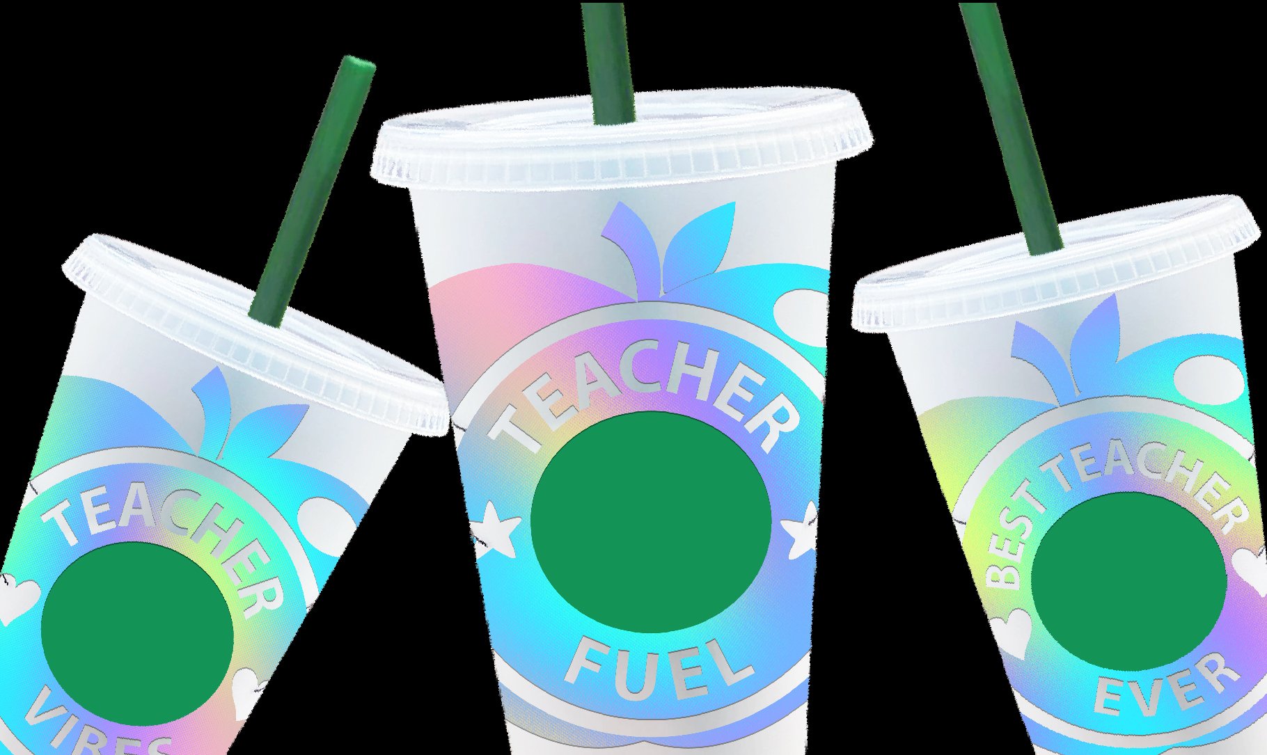 Teacher starbucks cup svg, Teacher Starbucks Ring Bundle, view 2