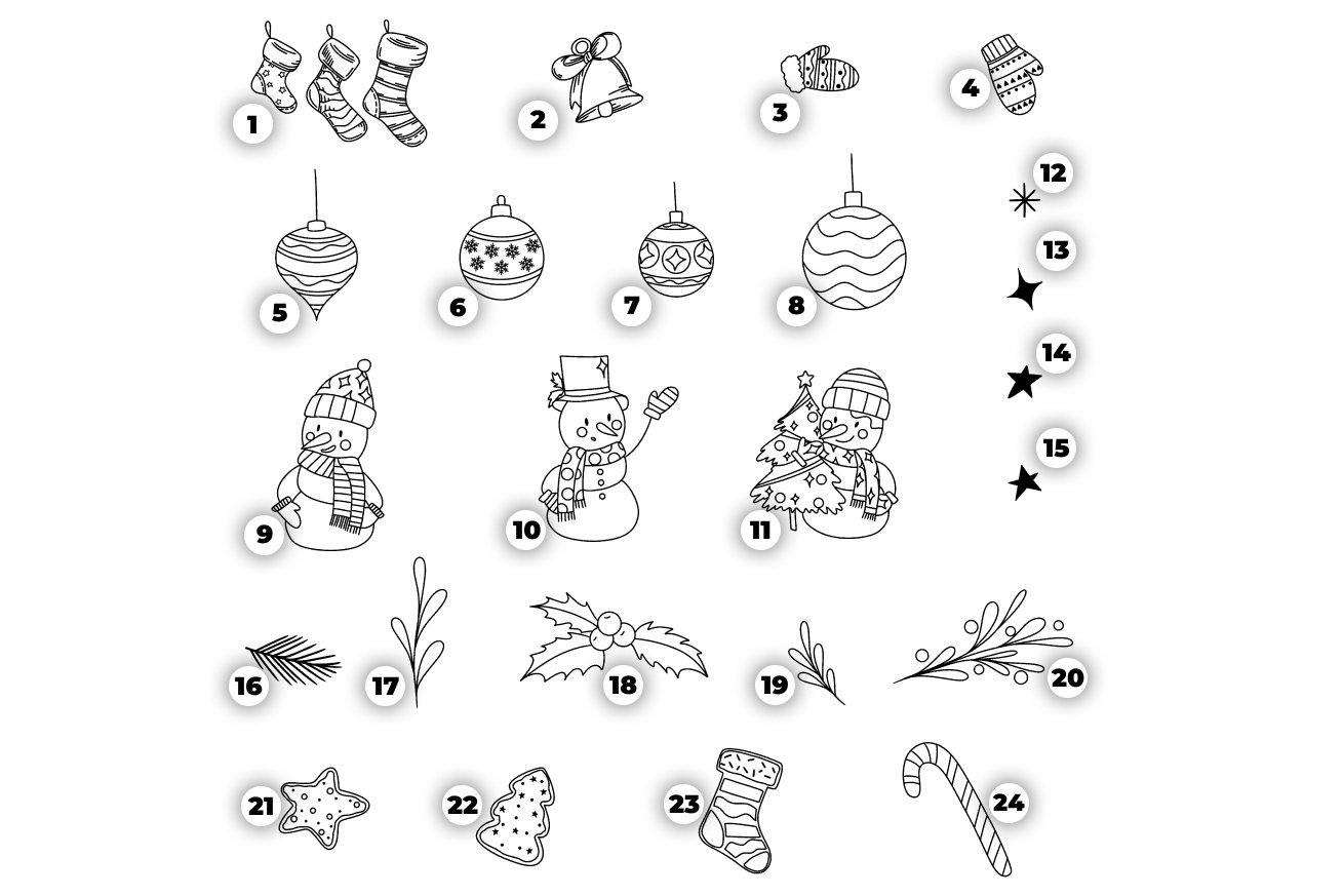 Christmas SVG Bundle Christmas cliparts view 2