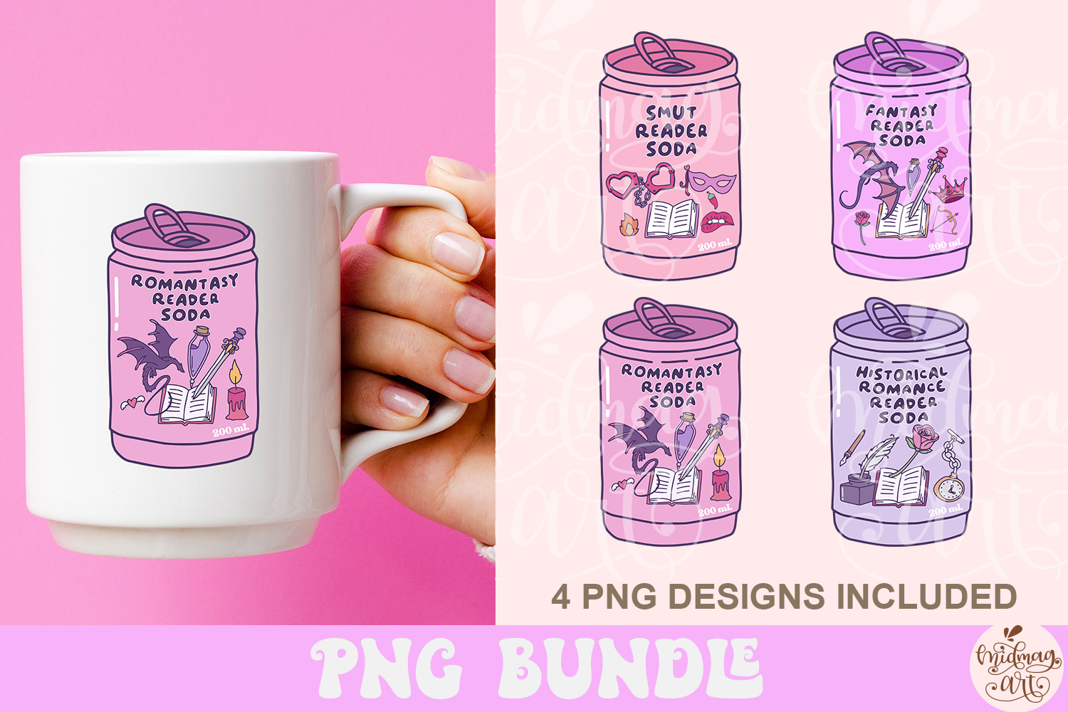 Book Reader Soda Bundle Png view 2