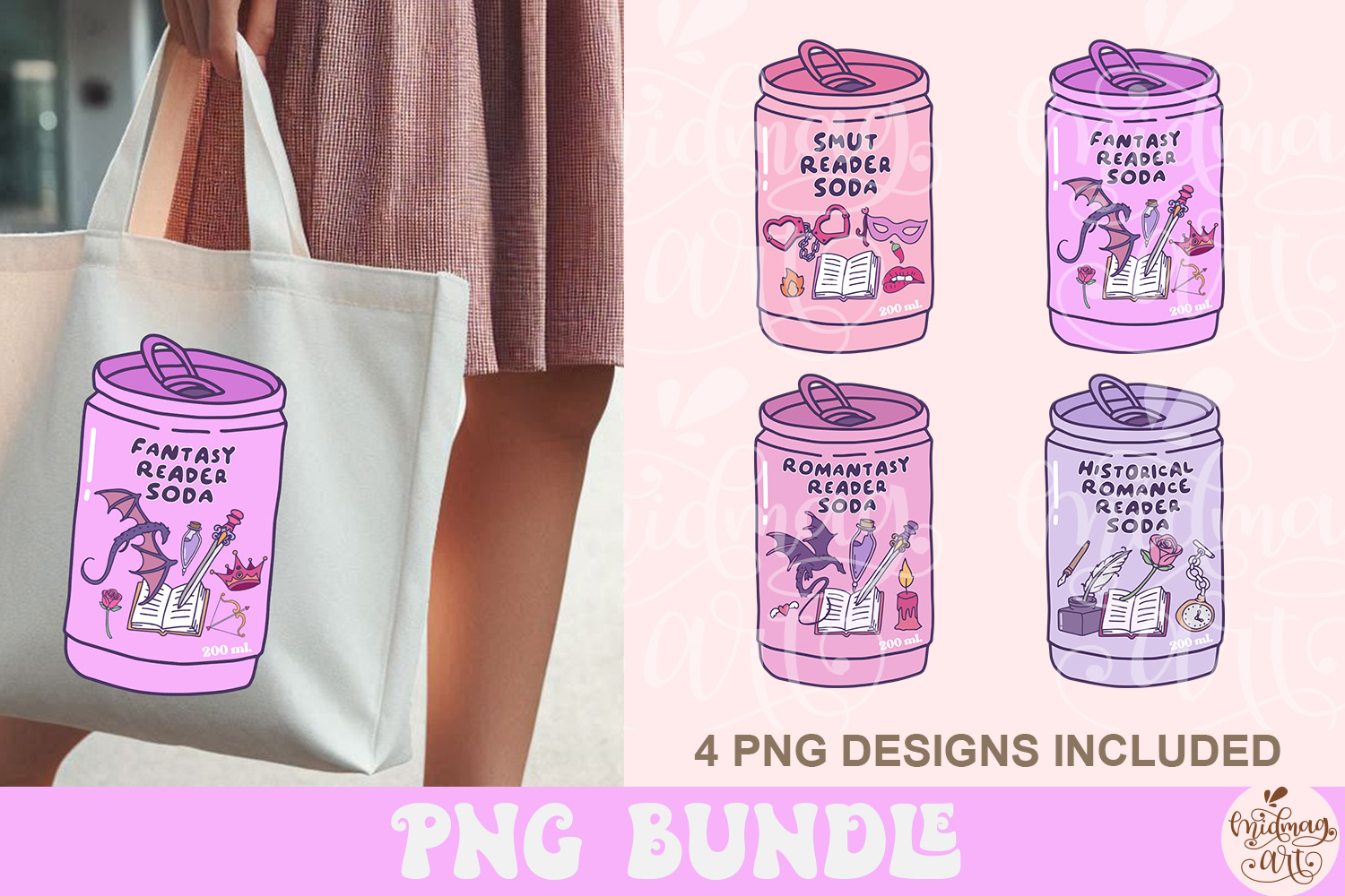 Book Reader Soda Bundle Png view 3