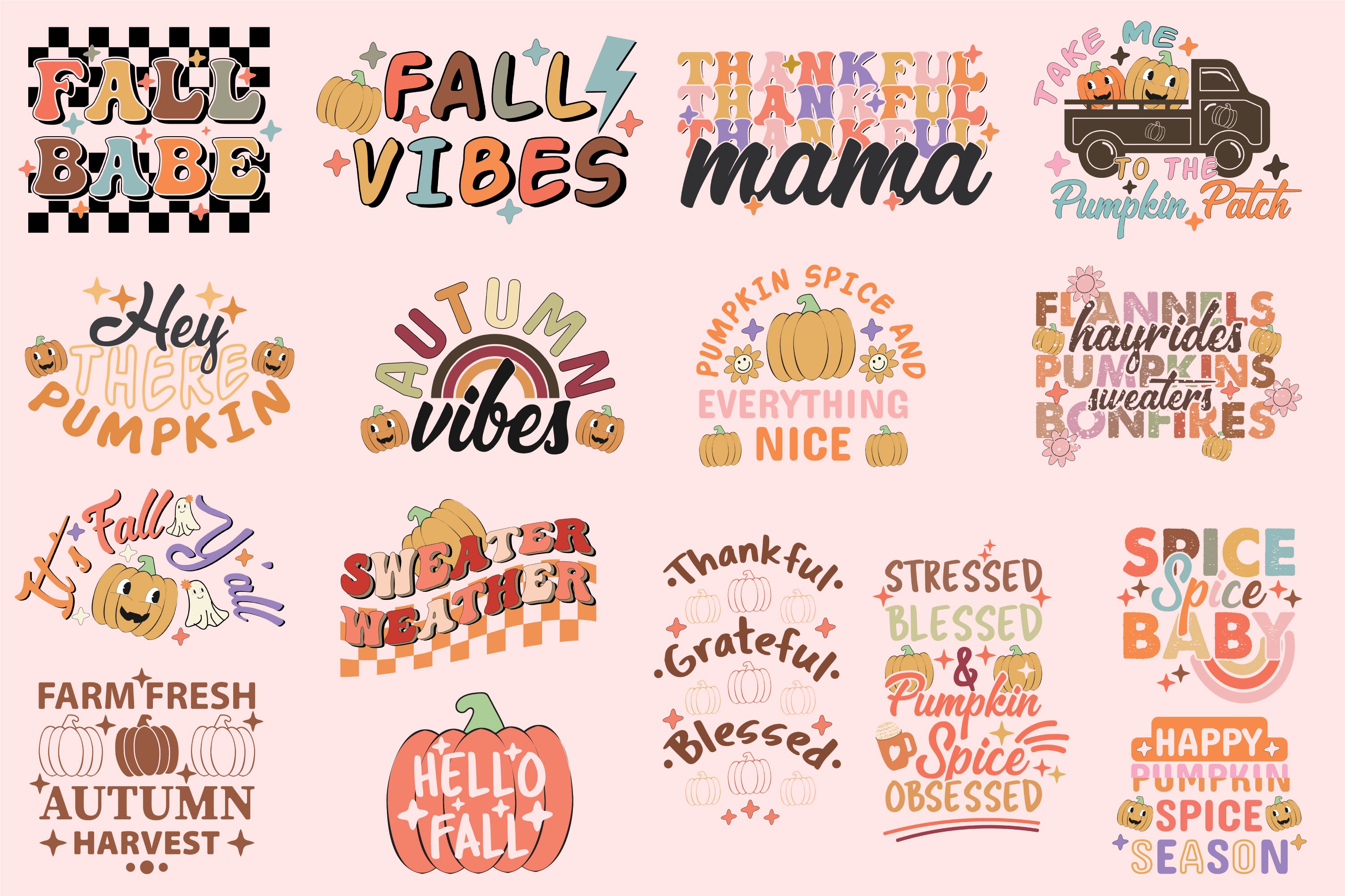Fall SVG PNG Design Bundle view 2