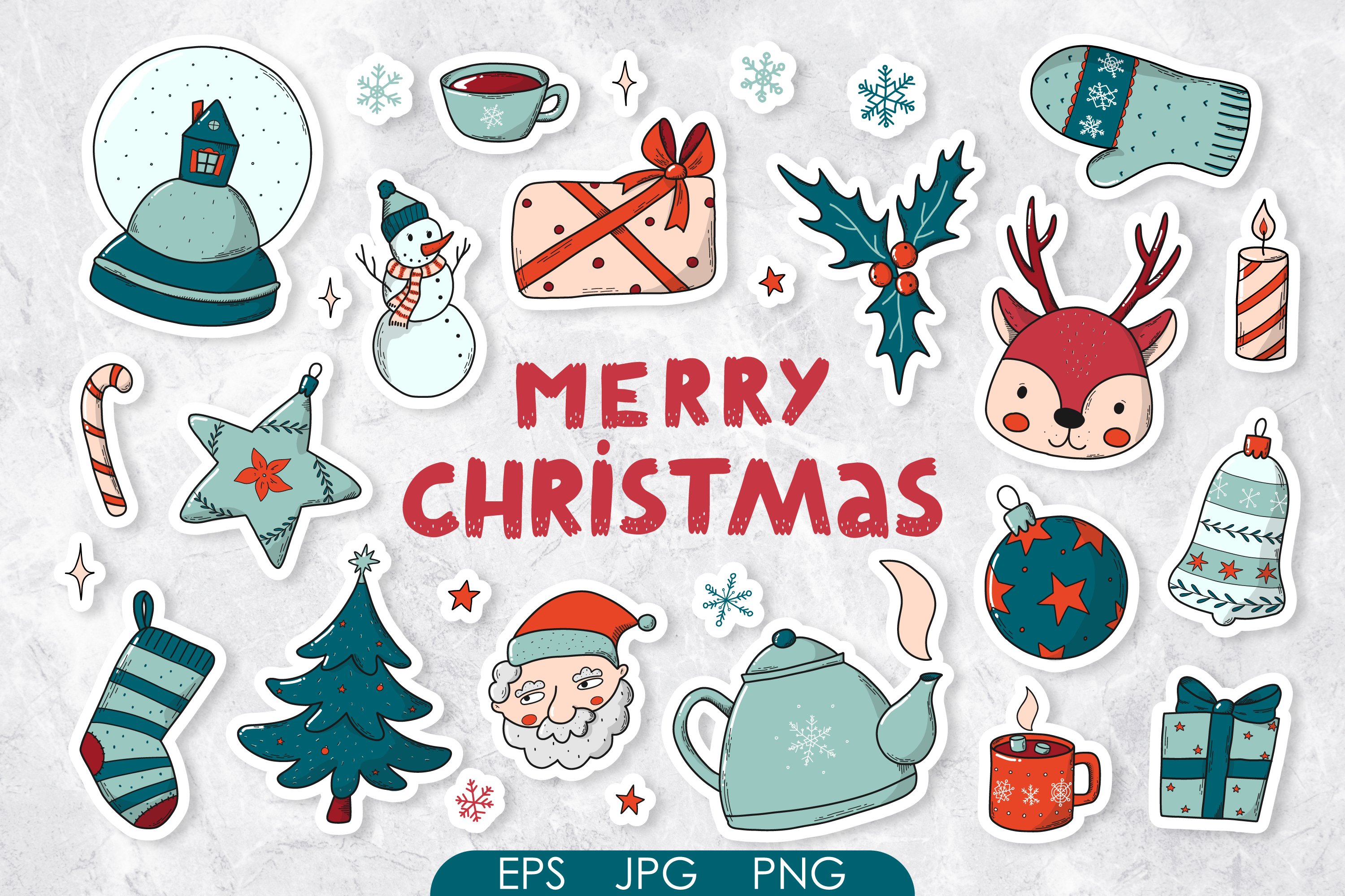 CHRISTMAS MEGA STICKER BUNDLE view 2