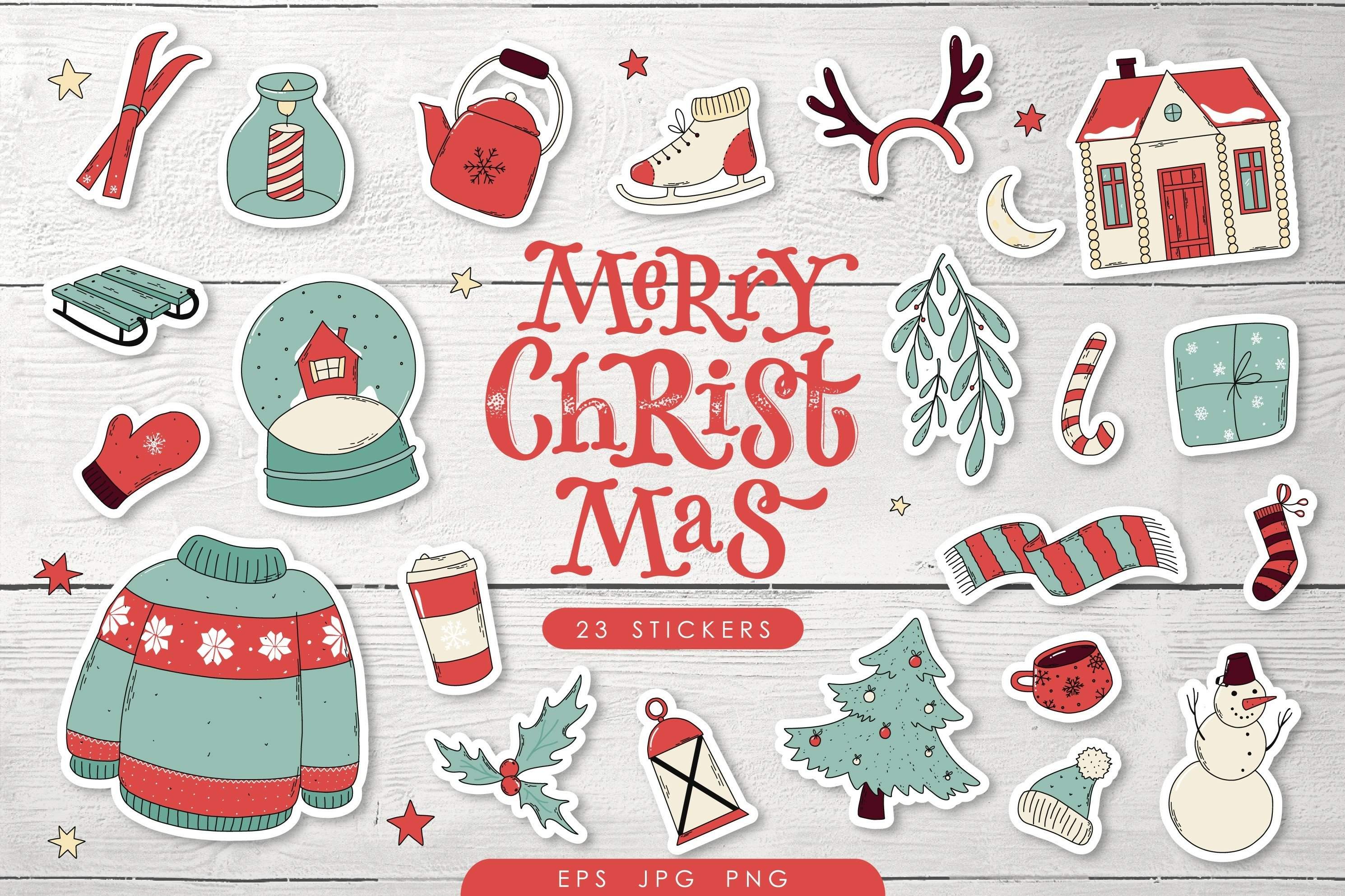 CHRISTMAS MEGA STICKER BUNDLE view 3