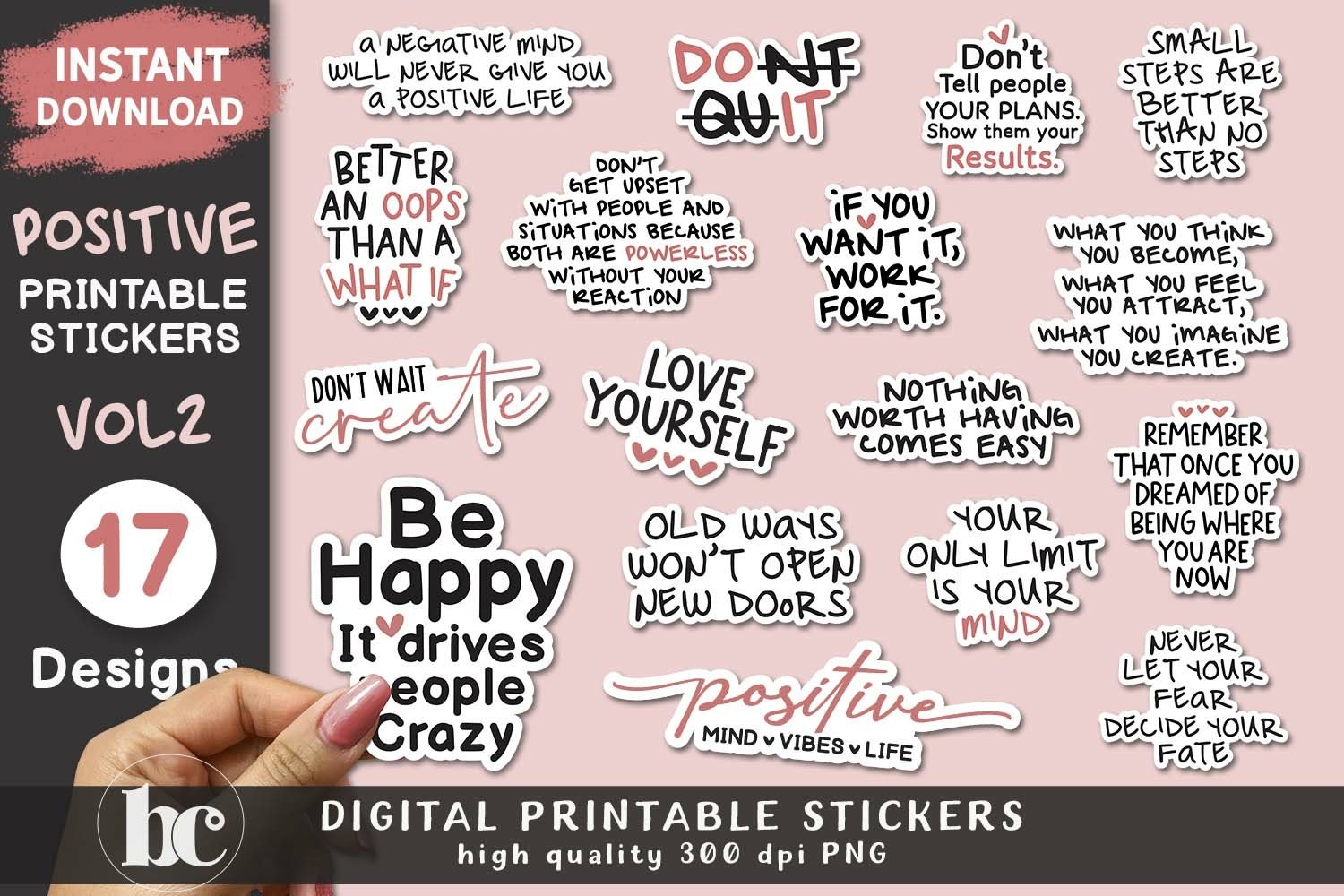 Positive Affirmation Stickers | Encouraging Stickers - Vol 2