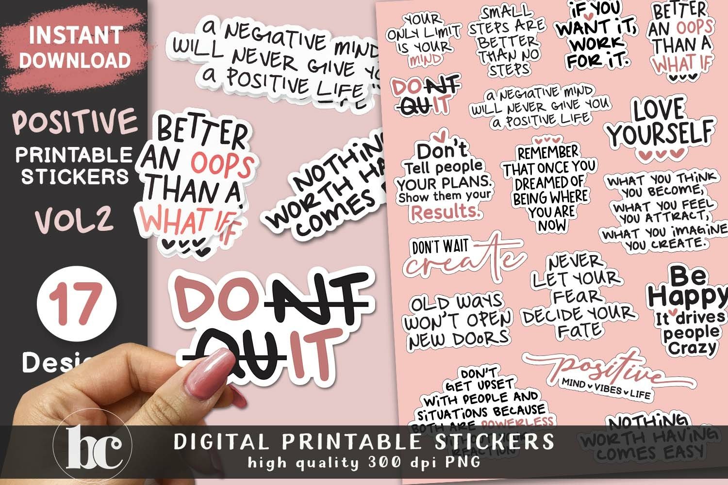 Positive Affirmation Stickers | Encouraging Stickers - Vol 2 view 2