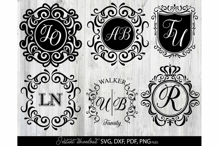 Family Name Monogram, Initial Svg, wedding monogram svg