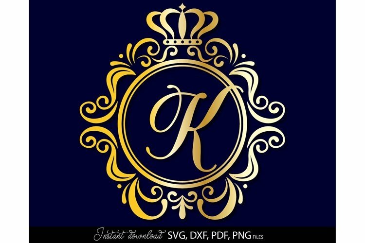Family Name Monogram, Initial Svg, wedding monogram svg view 3