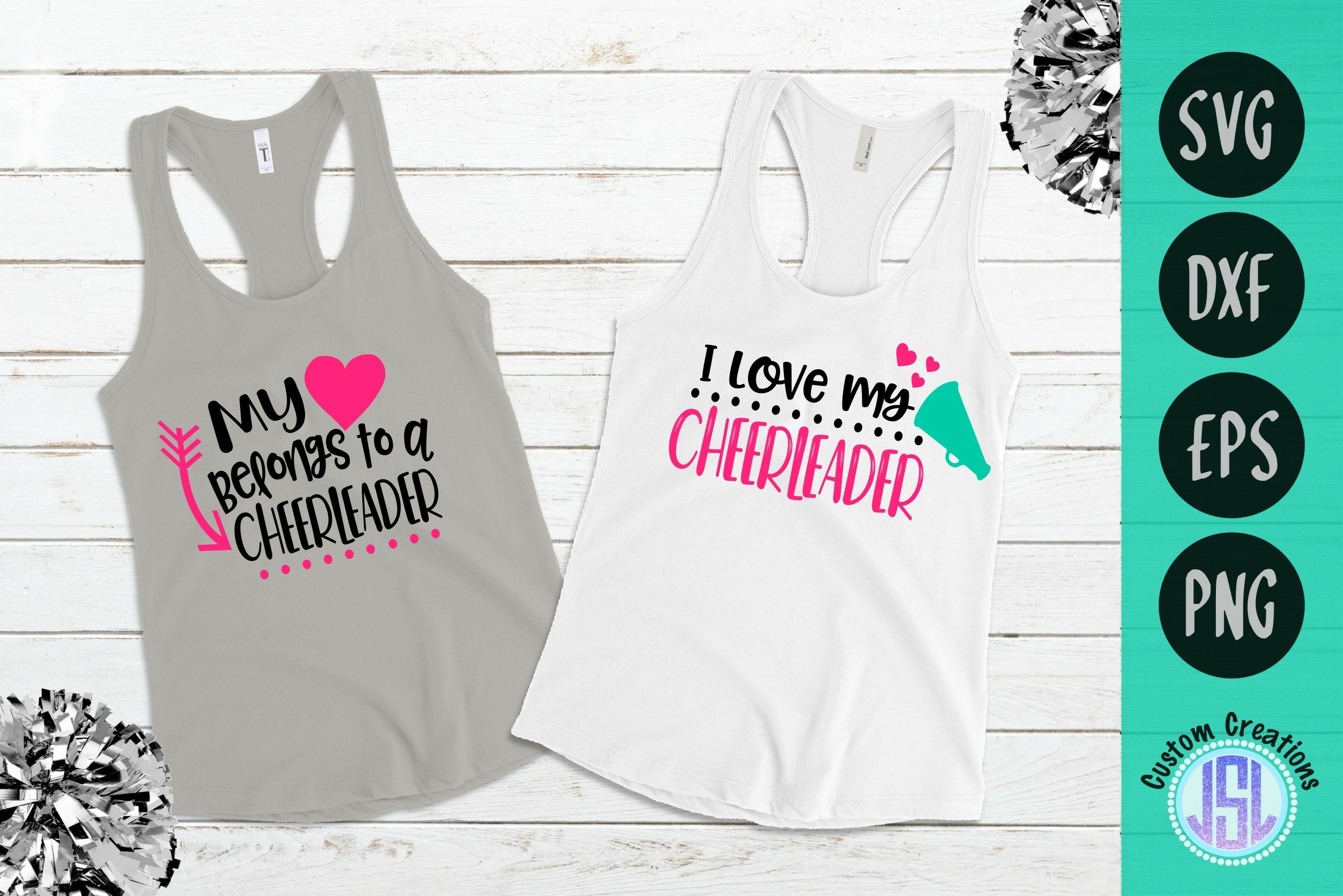 Extra Large Cheer Bundle | Set of 21| SVG DXF EPS PNG view 3