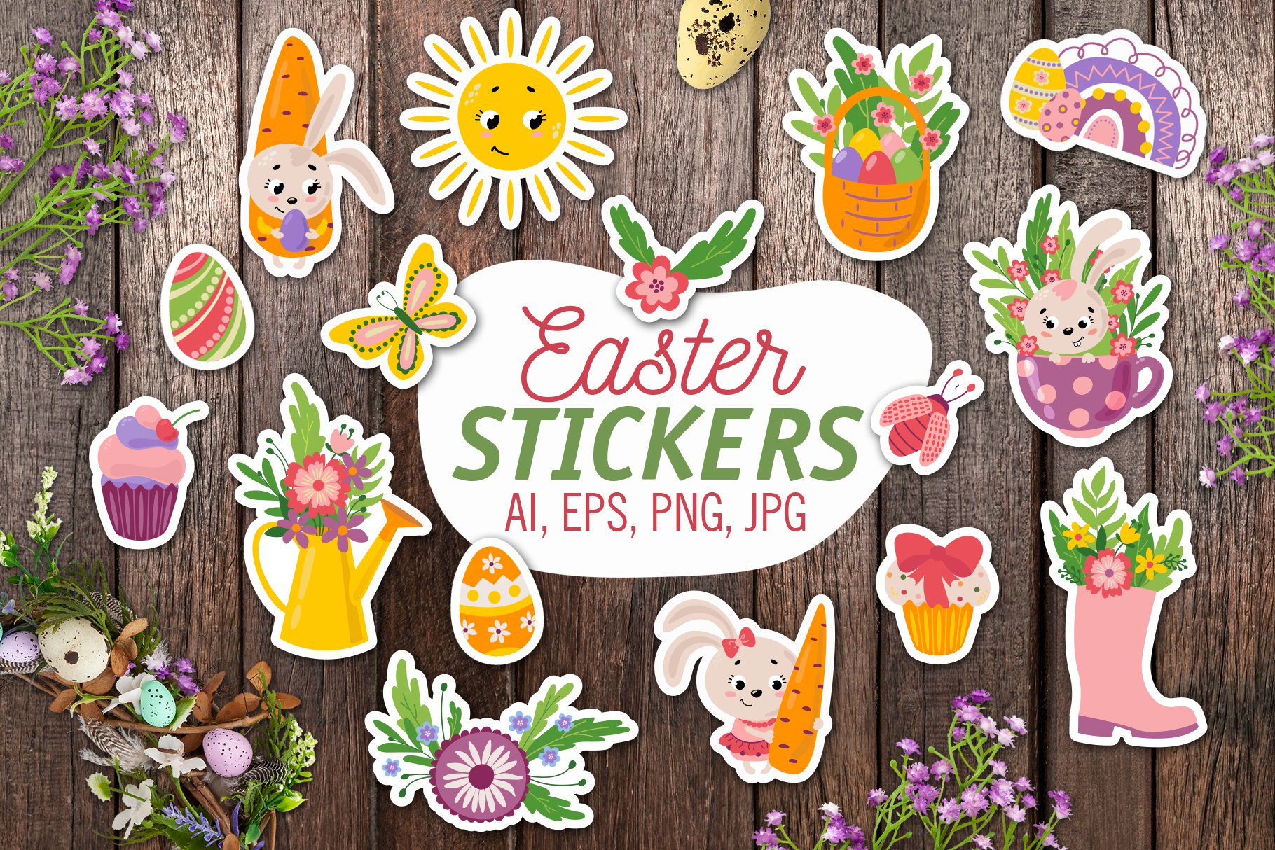 Easter / Printable Stickers Cricut Design