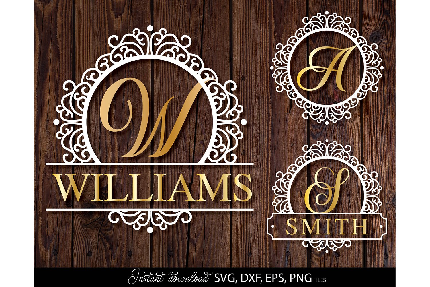 Monogram frame SVG File, Family Monogram SVG, monogram SVG