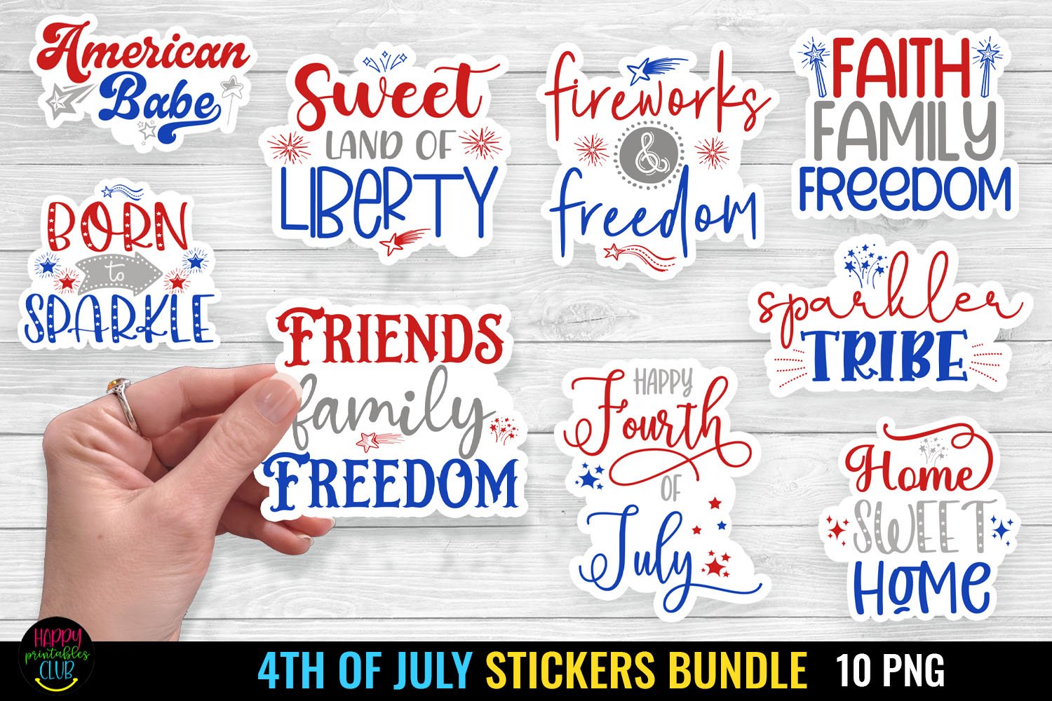 4th of July Stickers Bundle I July 4th Stickers Bundle