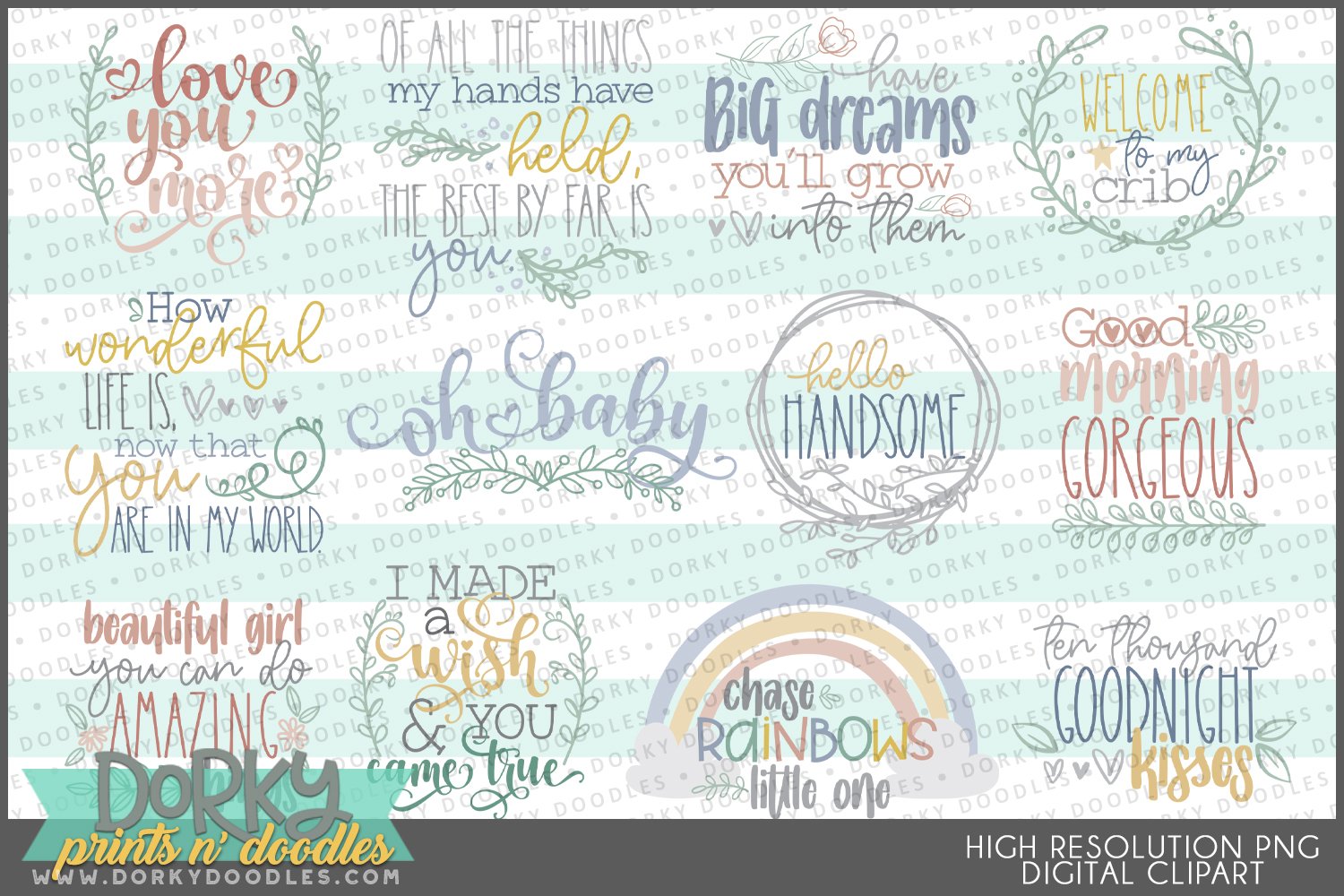 New Baby Designs for Sublimation Stickers and Decor