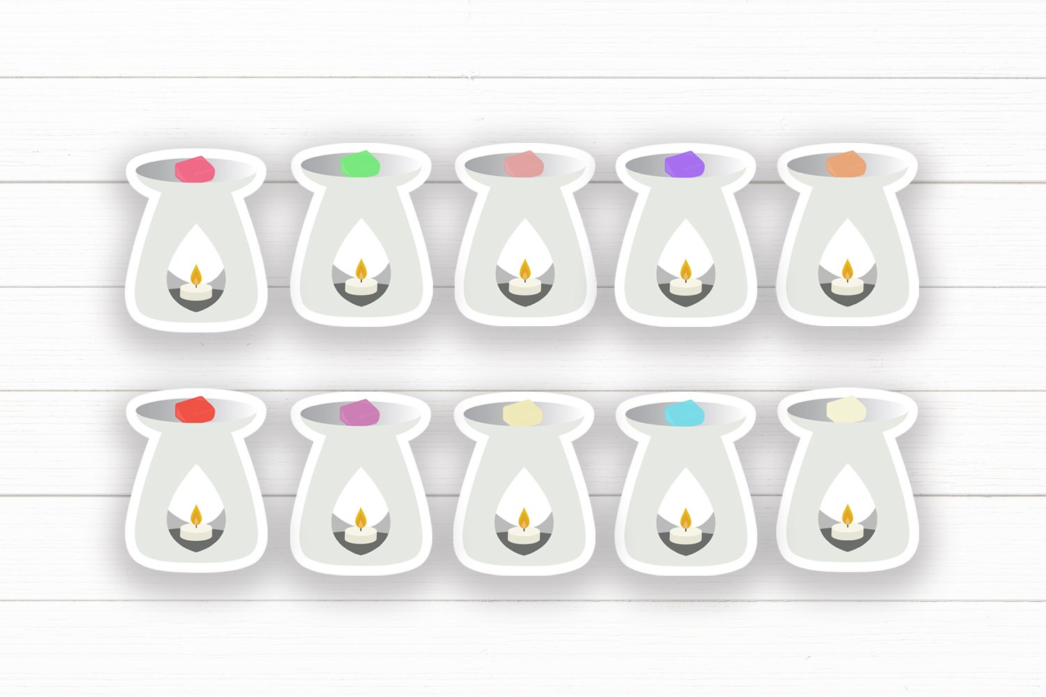 Wax Melt Sticker Bundle - 53 Printable Stickers view 2