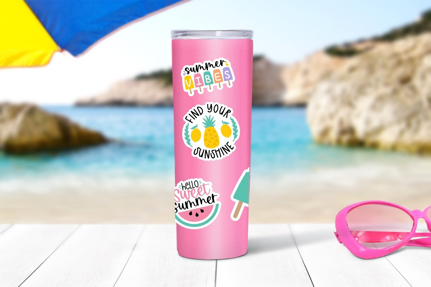 Summer Sweets sticker bundle | Tropical fruit stickers view 2