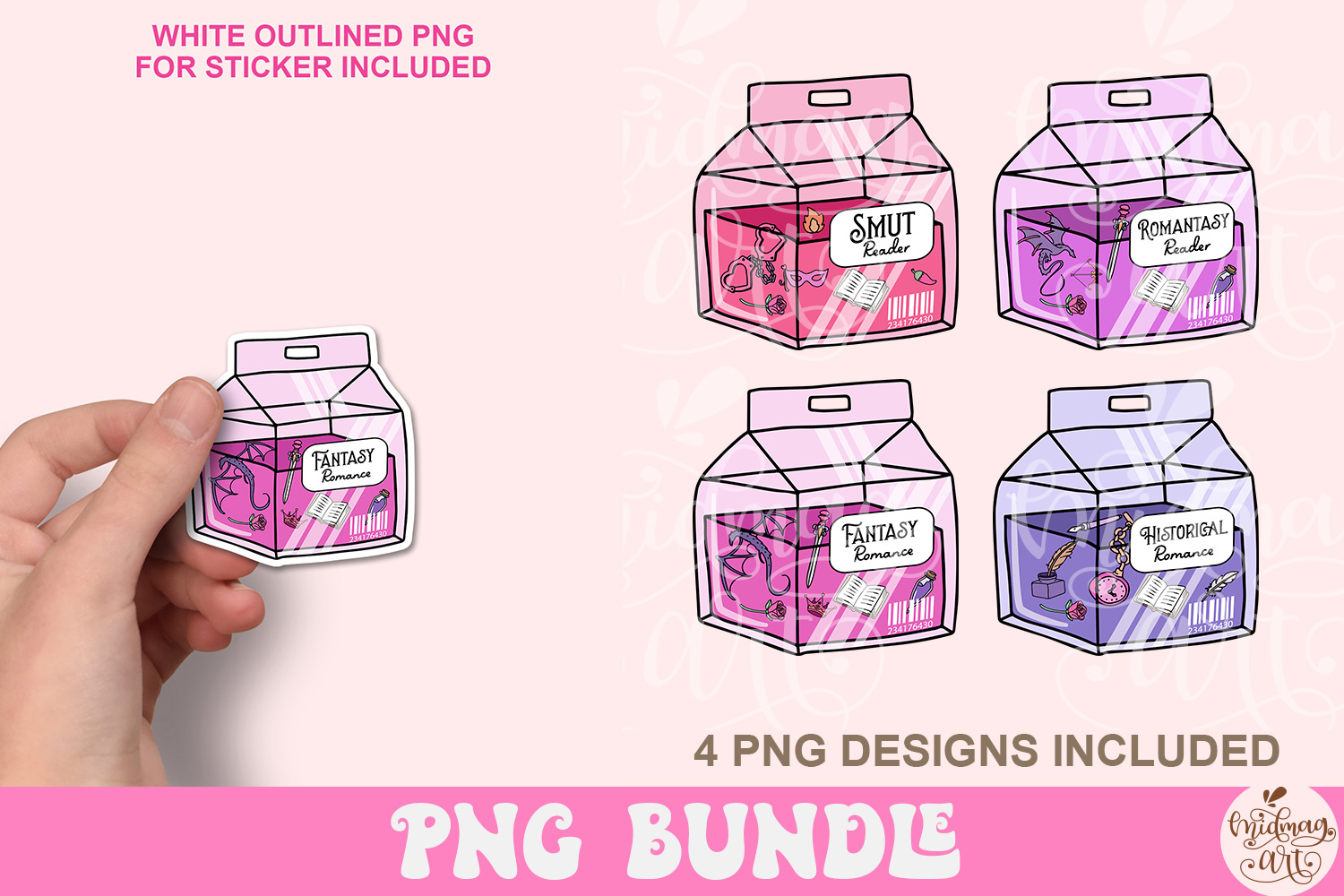 Bookish Drink Box Png Bundle view 2