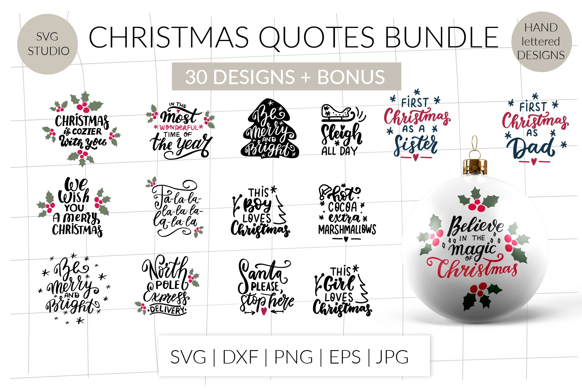 Christmas quotes BUNDLE. Christmas mugs quotes. First Xmas