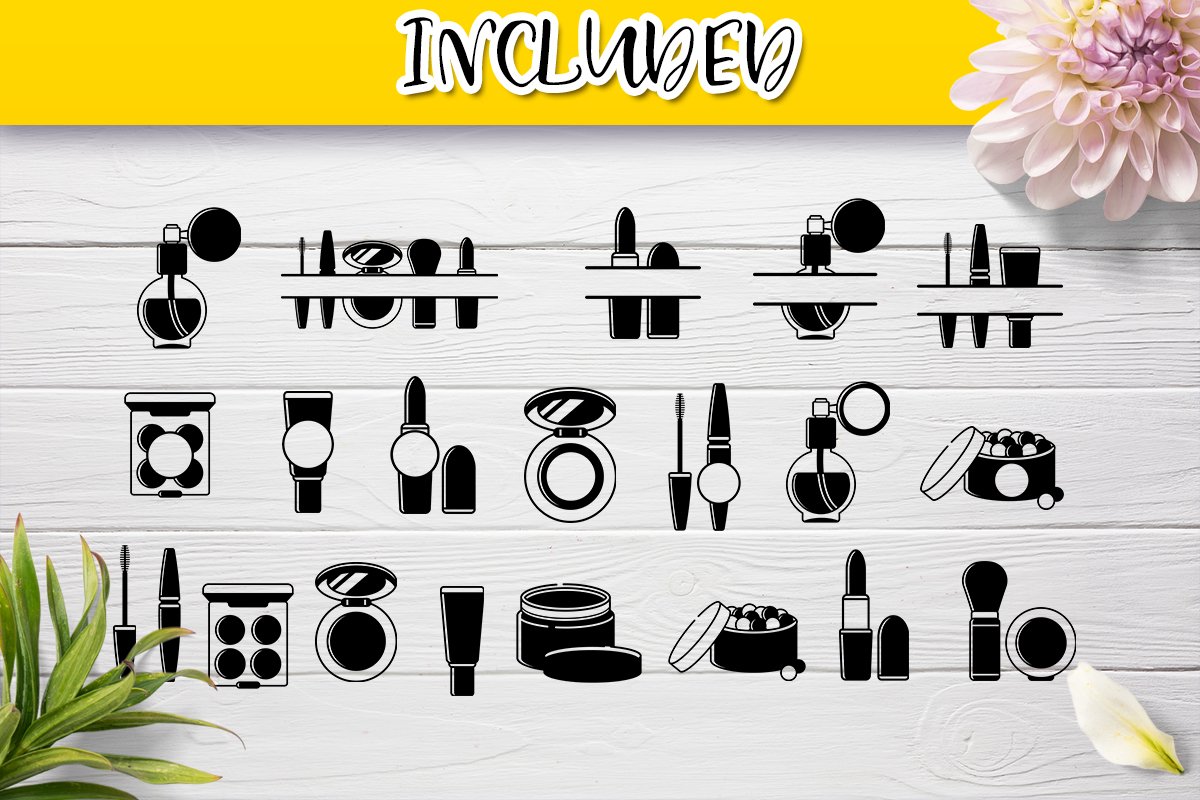 Monograms and frames for makeup artist bundle view 2
