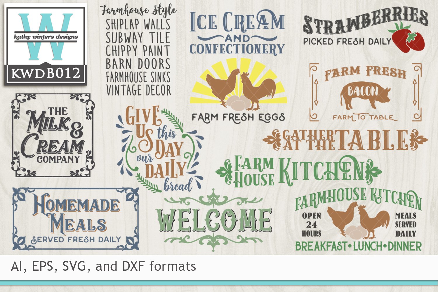 BUNDLED | Farmhouse Cutting Files