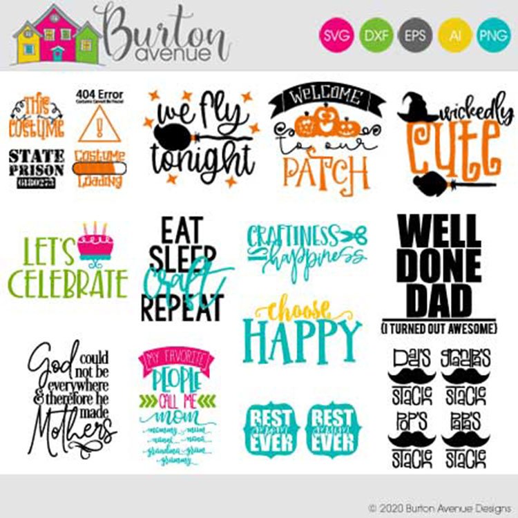 SVG Bundle | BA Mega Bundle 3 for Cricut   Silhouette view 3