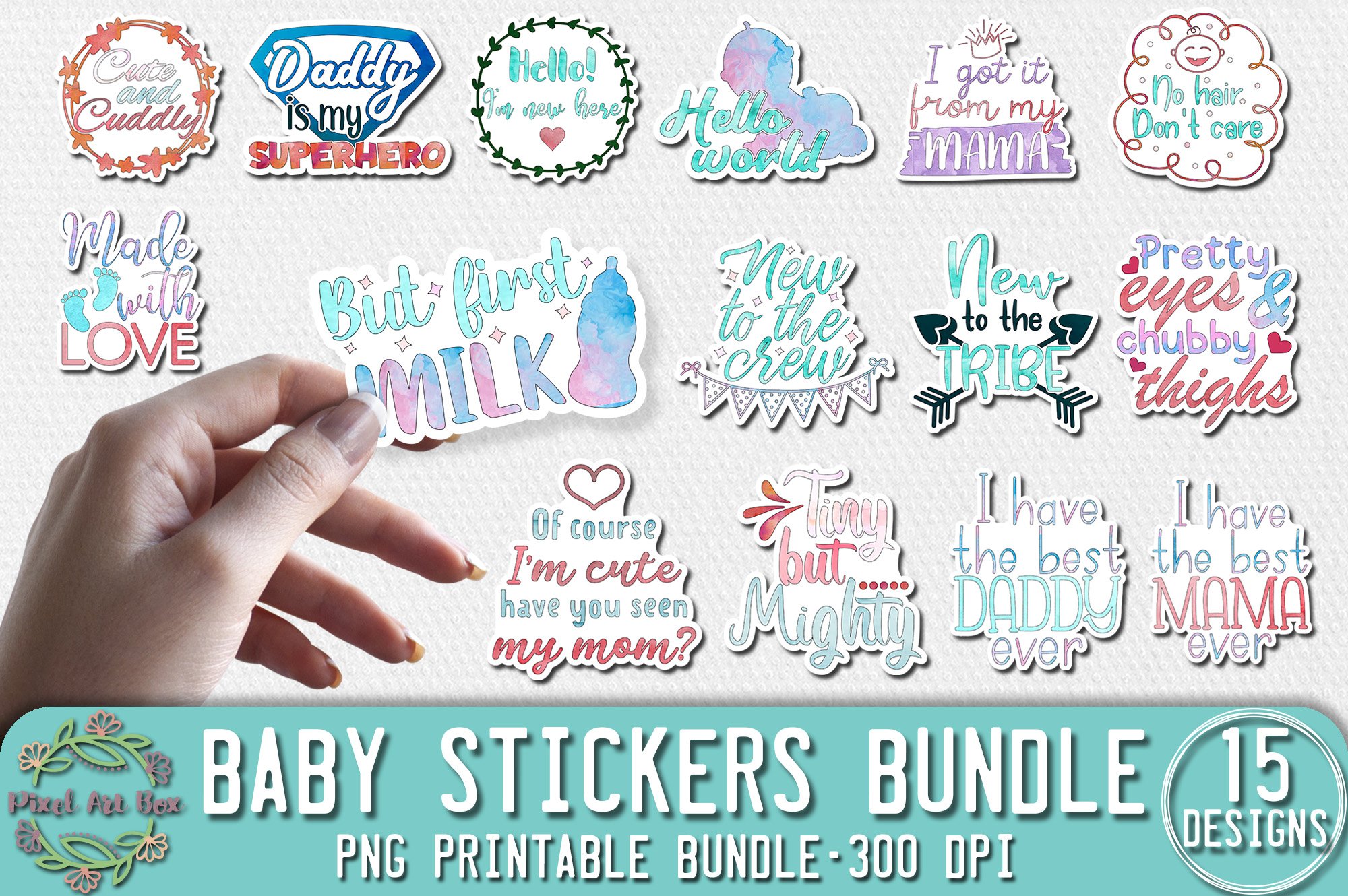 Baby Stickers Bundle PNG