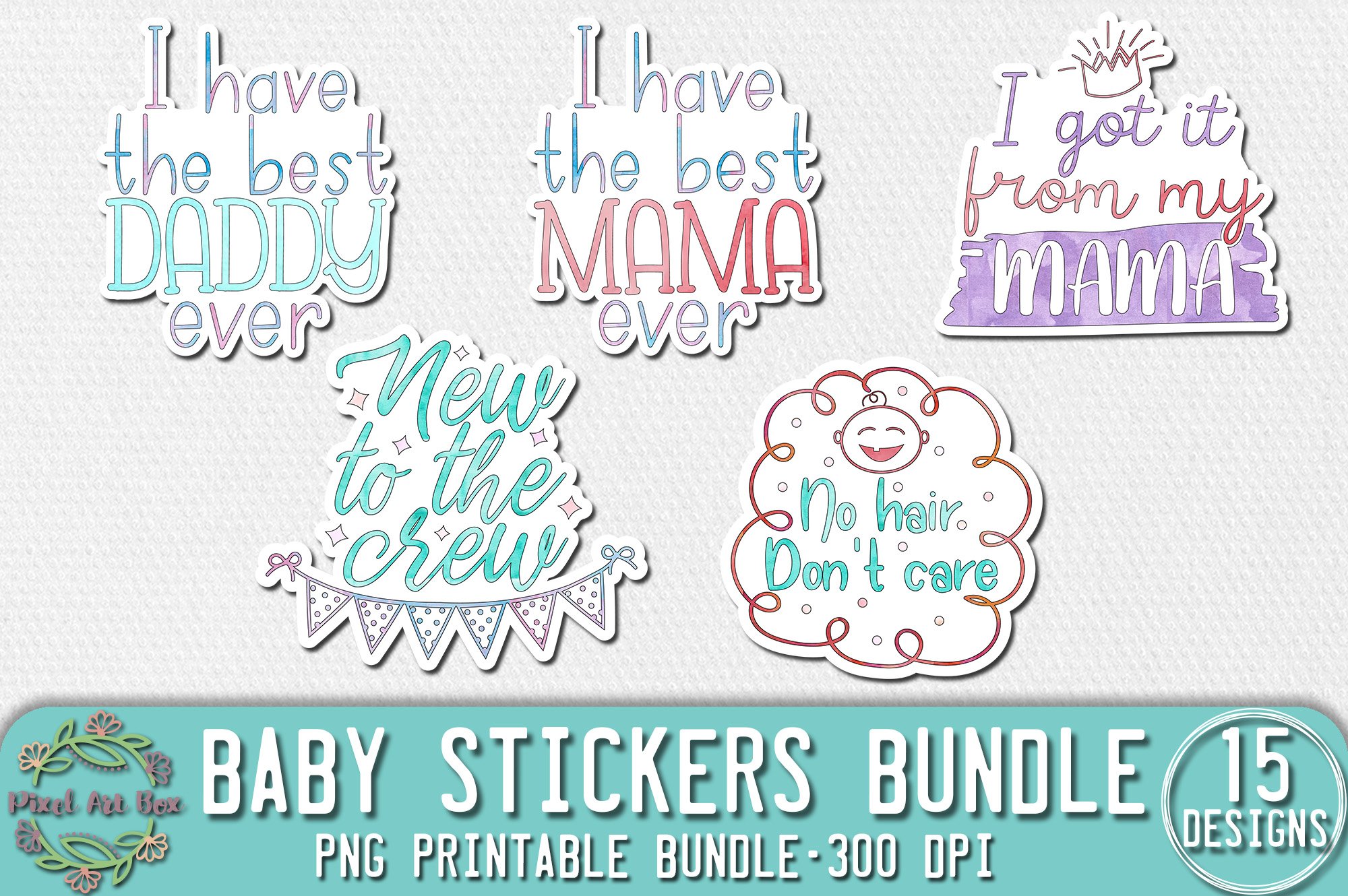 Baby Stickers Bundle PNG view 3