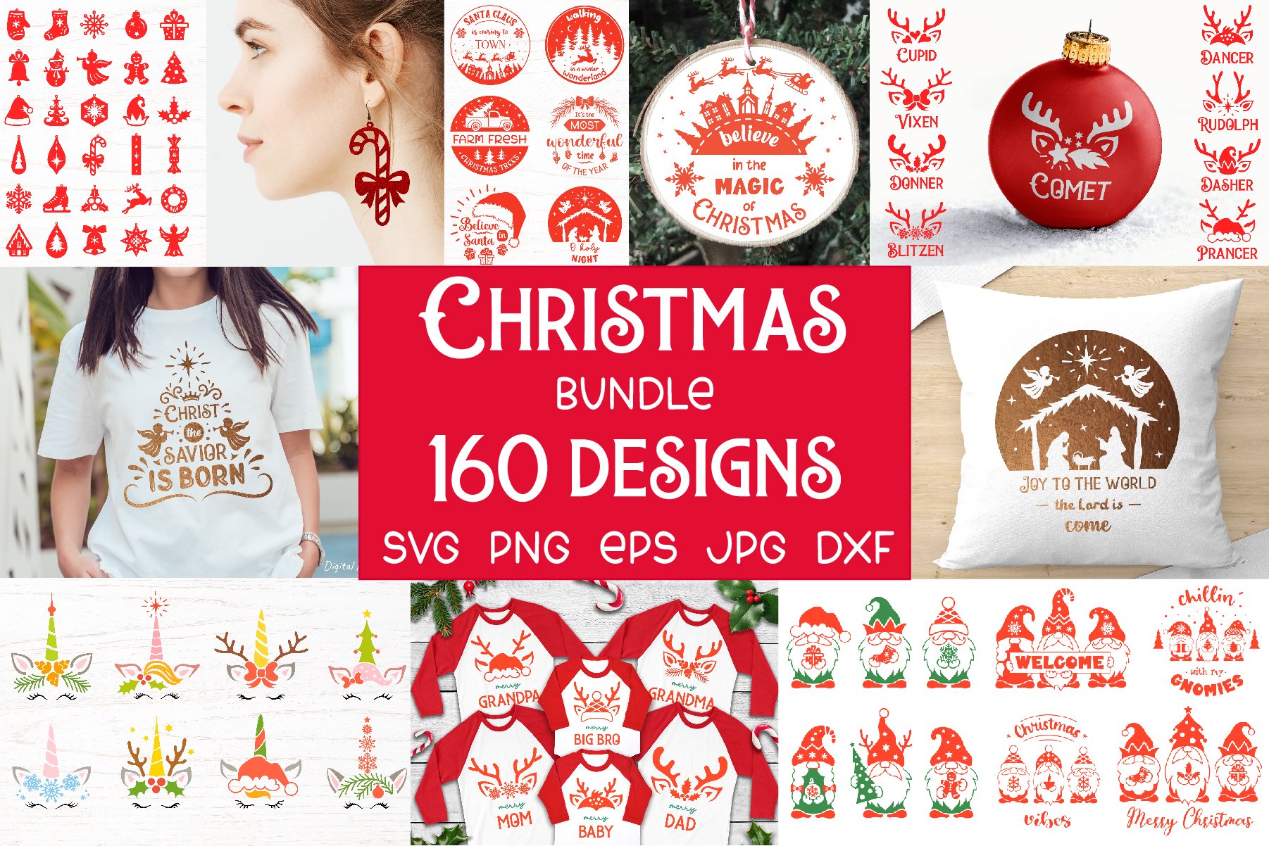 Christmas svg bundle, quotes, ornaments, gnome, door sign