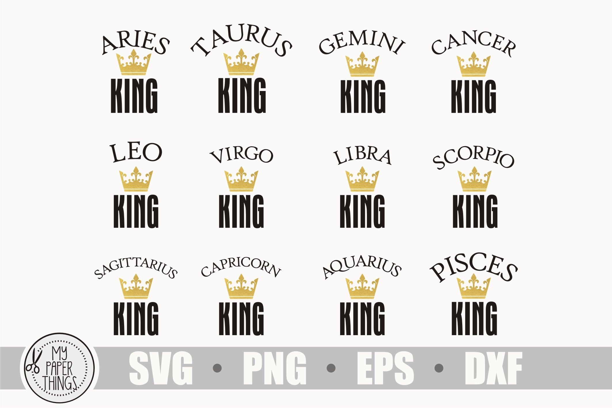Mega zodiac sign svg bundle view 2