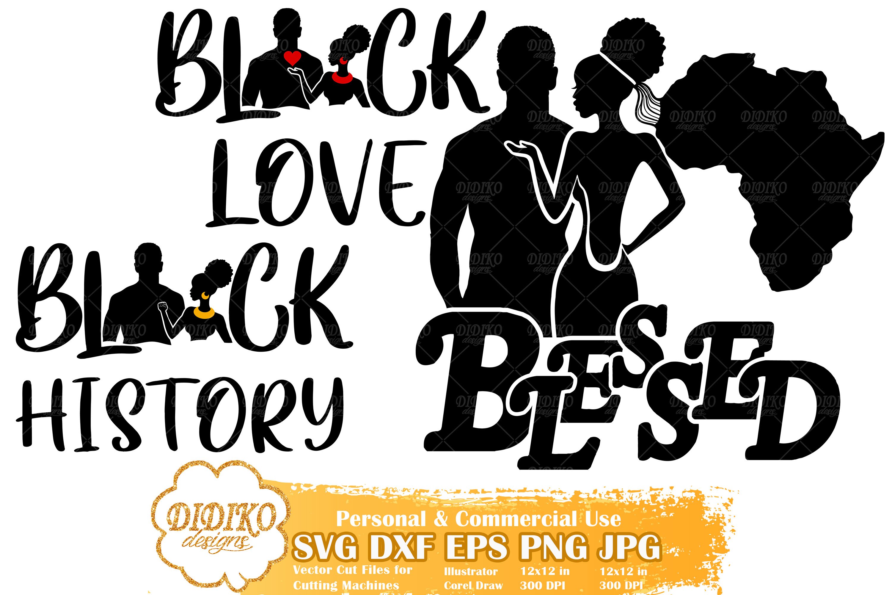 Black Lives Matter SVG Bundle | Black History | Black Love