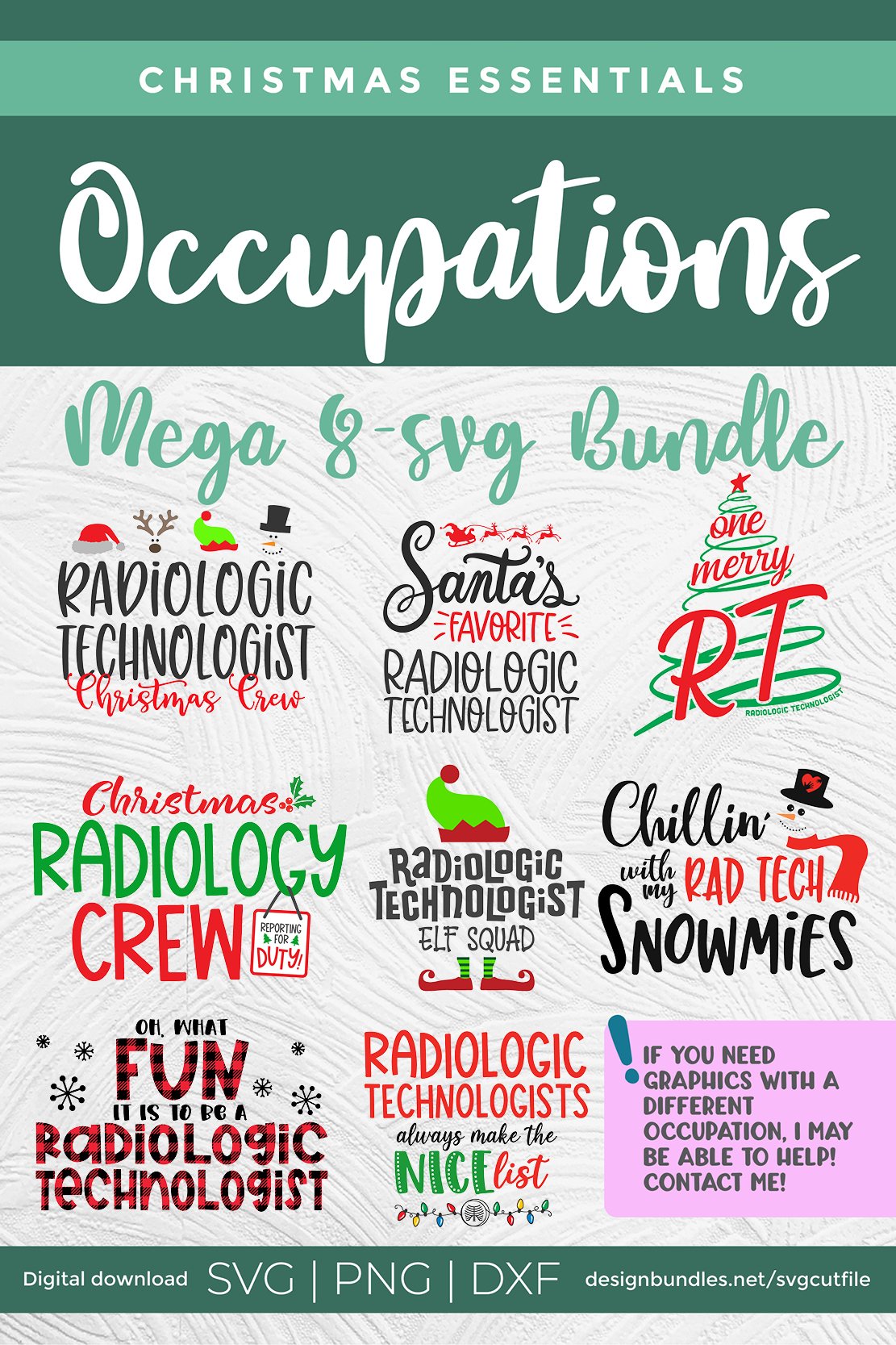 Christmas Radiologic technologist svg bundle - Rad Tech svg view 3