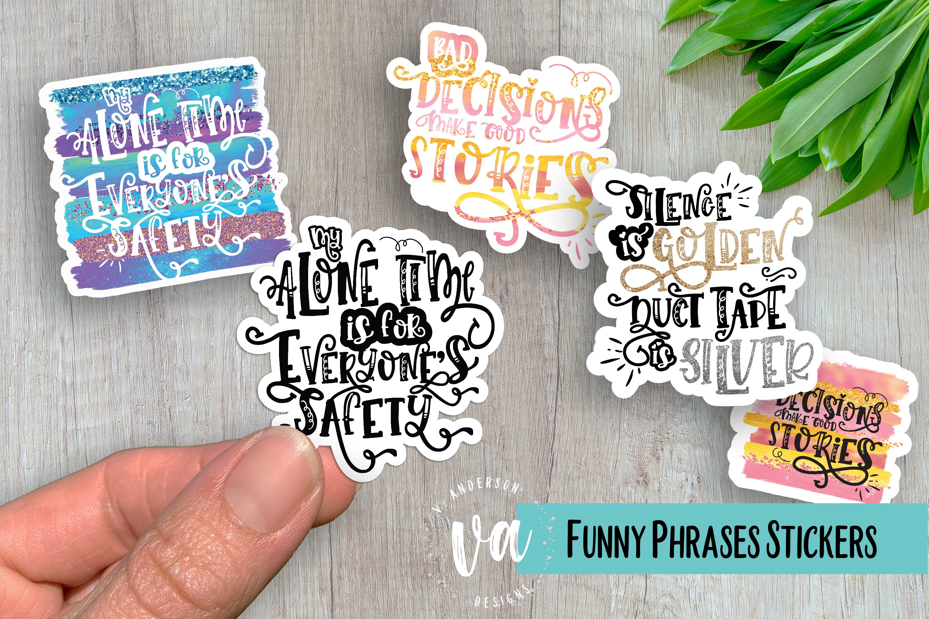 Funny Phrase Stickers PNGs