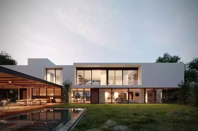 Casa GP Exterior Scene  3D model