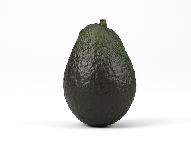 Photorealistic Avocado 3D Scan 3D model view 2