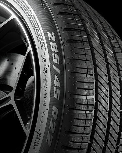 Pirelli AS Plus 3 285 45 R22 3D model view 3