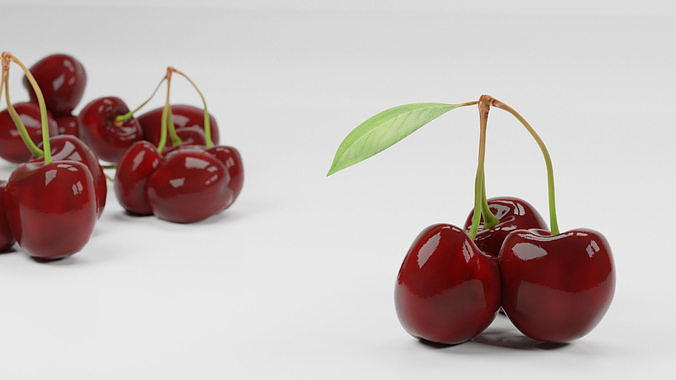fruit bundle game asset - sliced Low-poly 3D model view 2
