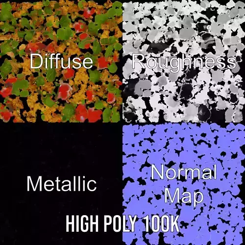 Vibrant Bulgur Salad model pack Low-poly 3D model view 3