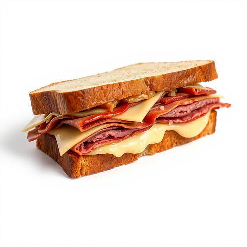 Deluxe Sandwich D Model Pack Low-poly 3D model view 2