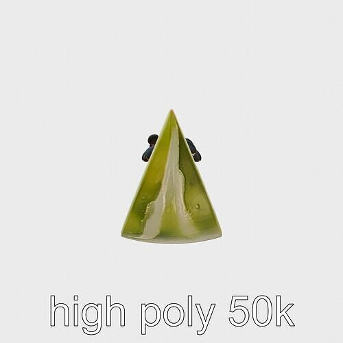 Juicy Watermelon Slice Summer Scene model pack Low-poly 3D model view 3