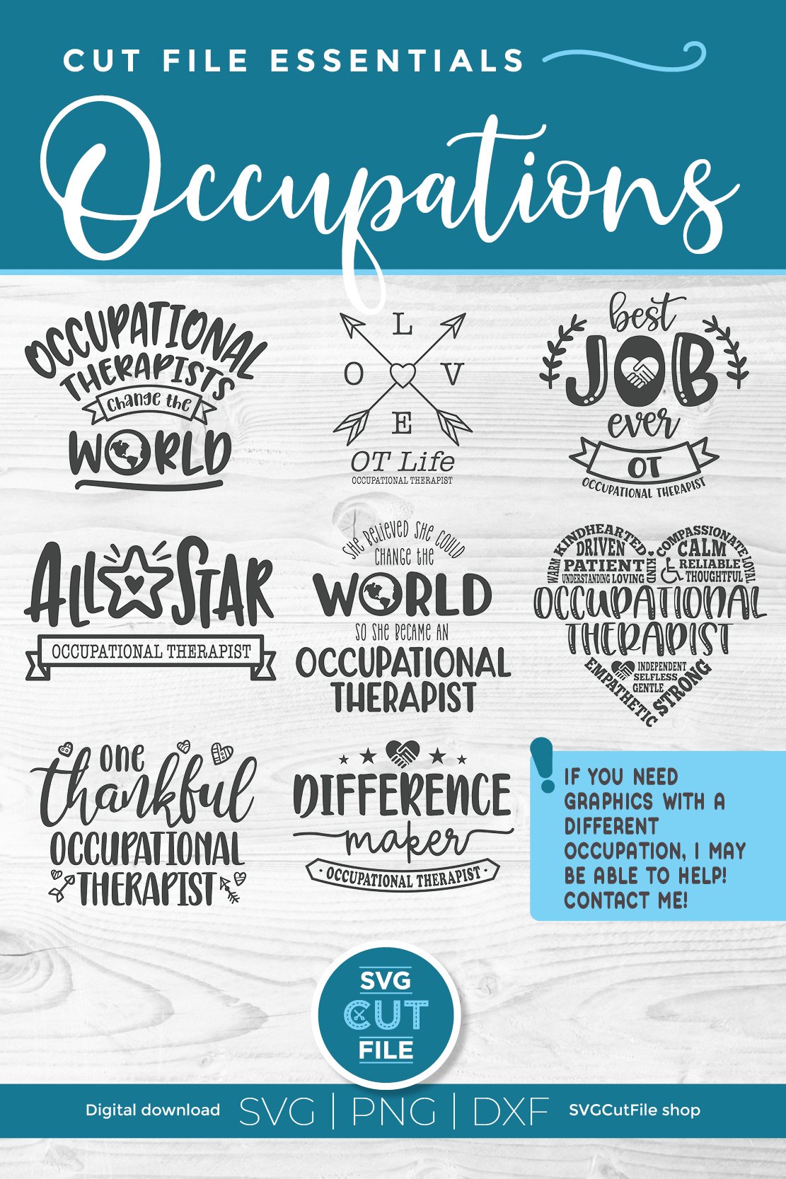 Occupational therapist svg bundle, occupational therapy svg view 2