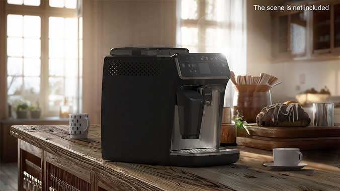 Coffee Machine Philips 5400 Lights On 3D model view 2