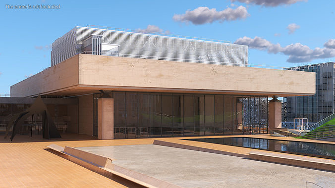 Vivian Beaumont Theater 3D model view 3