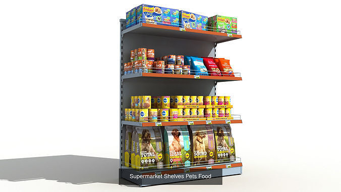 Supermarket shelves mega pack view 2