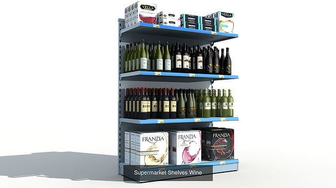Supermarket shelves mega pack view 3