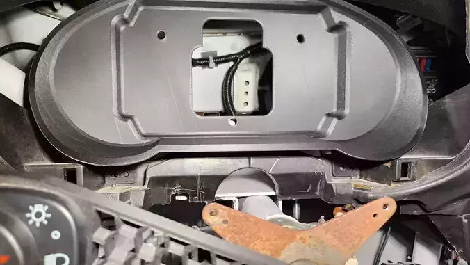 Haltech iC-7 Display Subaru Dash Mount 3D print model view 3