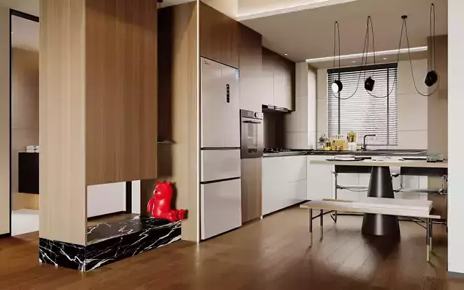 apartment interior scenes        3D model