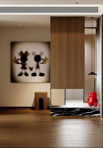 apartment interior scenes        3D model view 3