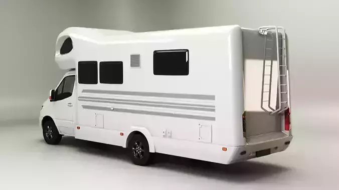 Modern Camper 3D model view 3