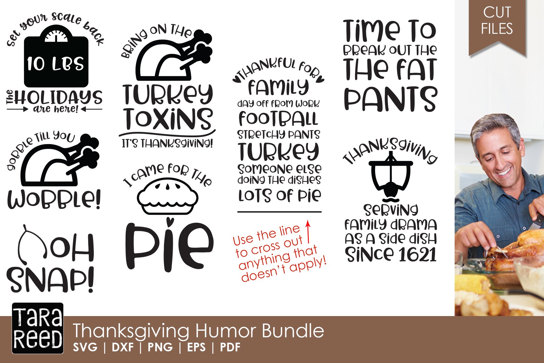 Thanksgiving MEGA Bundle - SVG and Cut Files for Crafters view 2